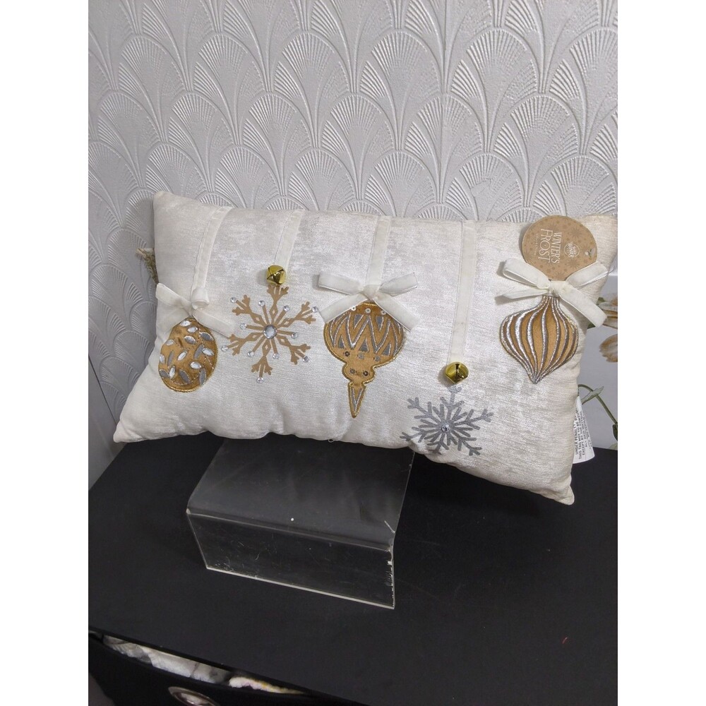 Winter's Frost Collection Christmas Pillow 12 X 20"